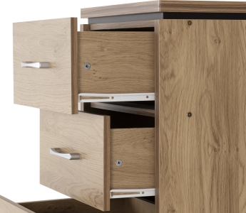 Image: 7026 - Charles 5 Drawer Chest - Oak